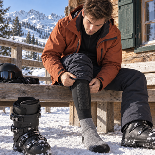 SkiTech™ Shin Guards – Vadderade Benskydd för Pjäxor