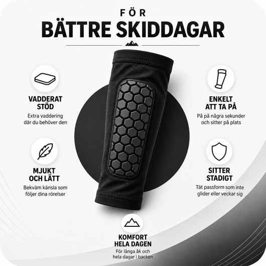 SkiTech™ Shin Guards – Vadderade Benskydd för Pjäxor